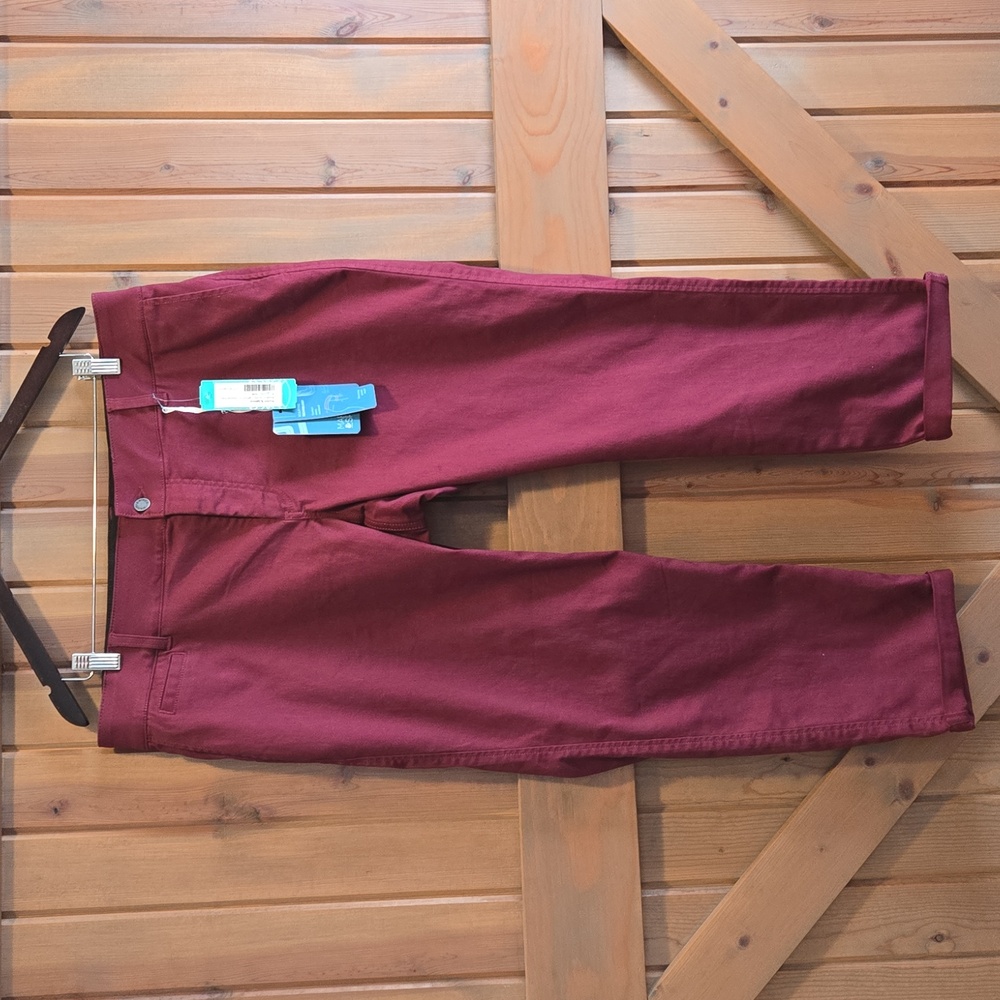 Market & Spruce Pants Womens 14P Burgundy Rosabel Skinny Stretch Stitch Fix NWT